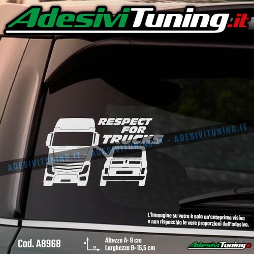 Adesivo respect for trucks - adesivo,