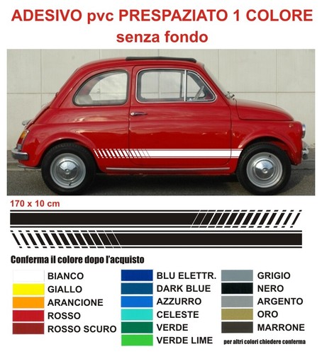 Strisce auto adesivi fiat - auto, 500